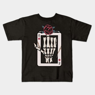 Rose and skull Kids T-Shirt